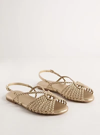 Strappy Braided Sandal