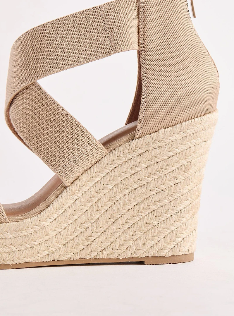 Stretch Crossband Platform Wedge (WW)