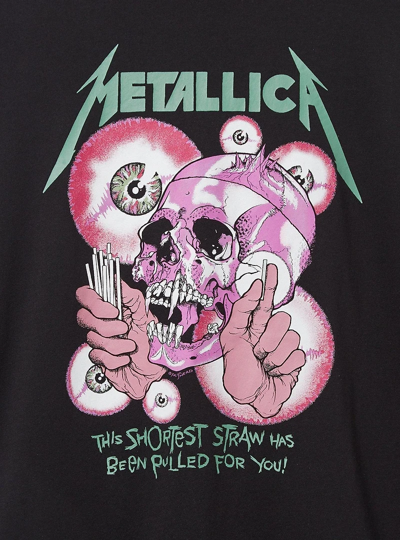 Metallica Skull Classic Fit Cotton Crew Tee