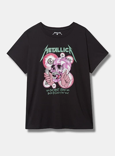 Metallica Skull Classic Fit Cotton Crew Tee