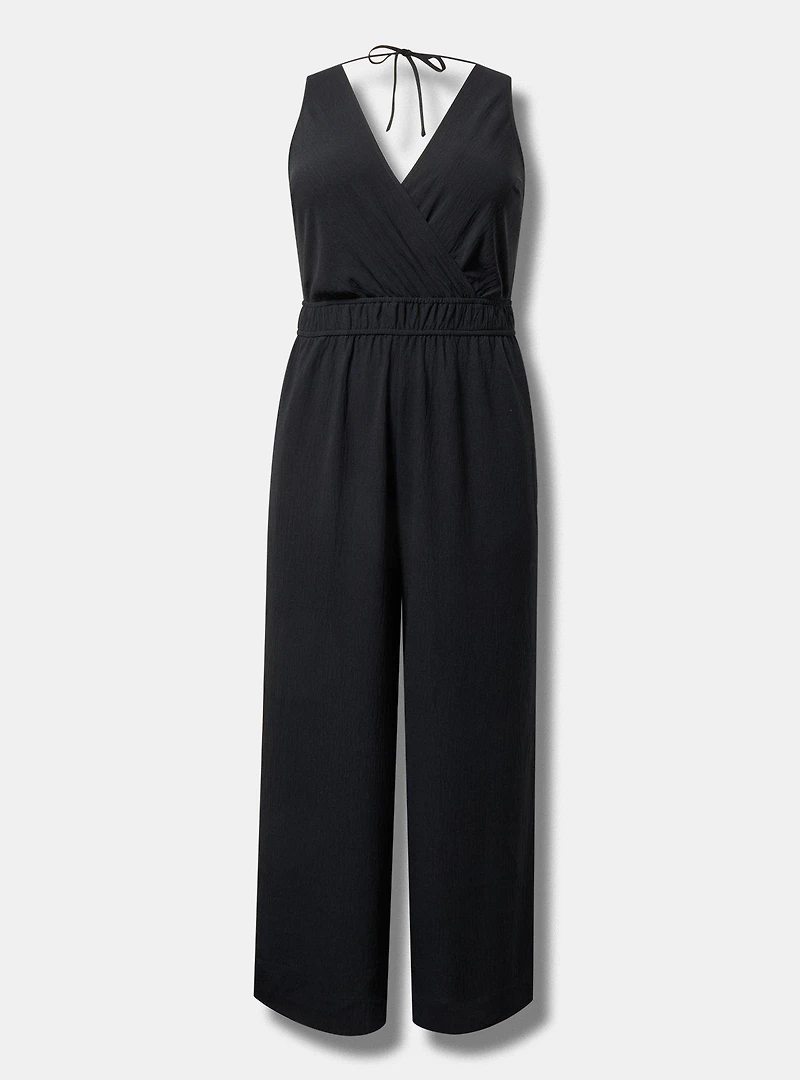 Surplice Wide Leg Jumpsuit