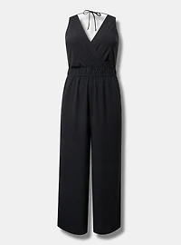 Surplice Wide Leg Jumpsuit