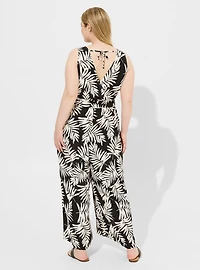 Surplice Wide Leg Jumpsuit