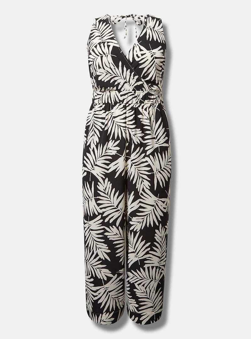Surplice Wide Leg Jumpsuit