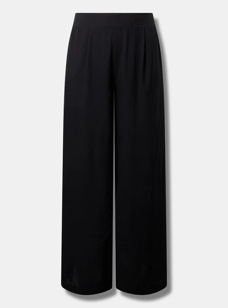 High-Rise Pull-On Wide-Leg Pant