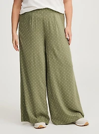 Pull-On Wide Leg Pant