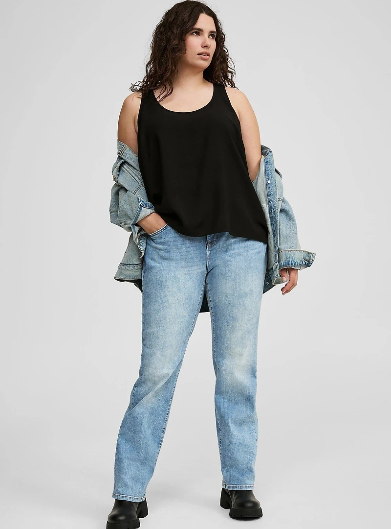 Hi-Low Challis Tank Top