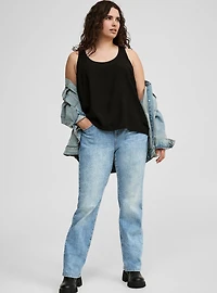 Hi-Low Challis Tank Top