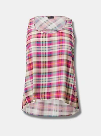 Hi-Low Challis Tank Top