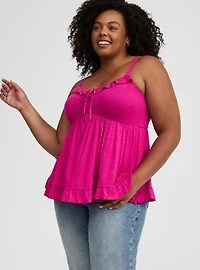Tiered Ruffle Babydoll Top