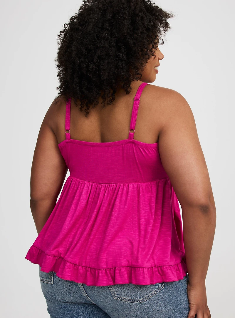 Tiered Ruffle Babydoll Top