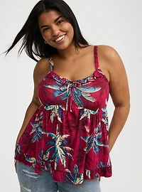 Tiered Ruffle Babydoll Top