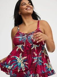 Tiered Ruffle Babydoll Top