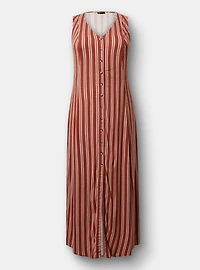 Lace-Up Back Maxi Dress