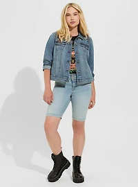 Denim Studded Trucker