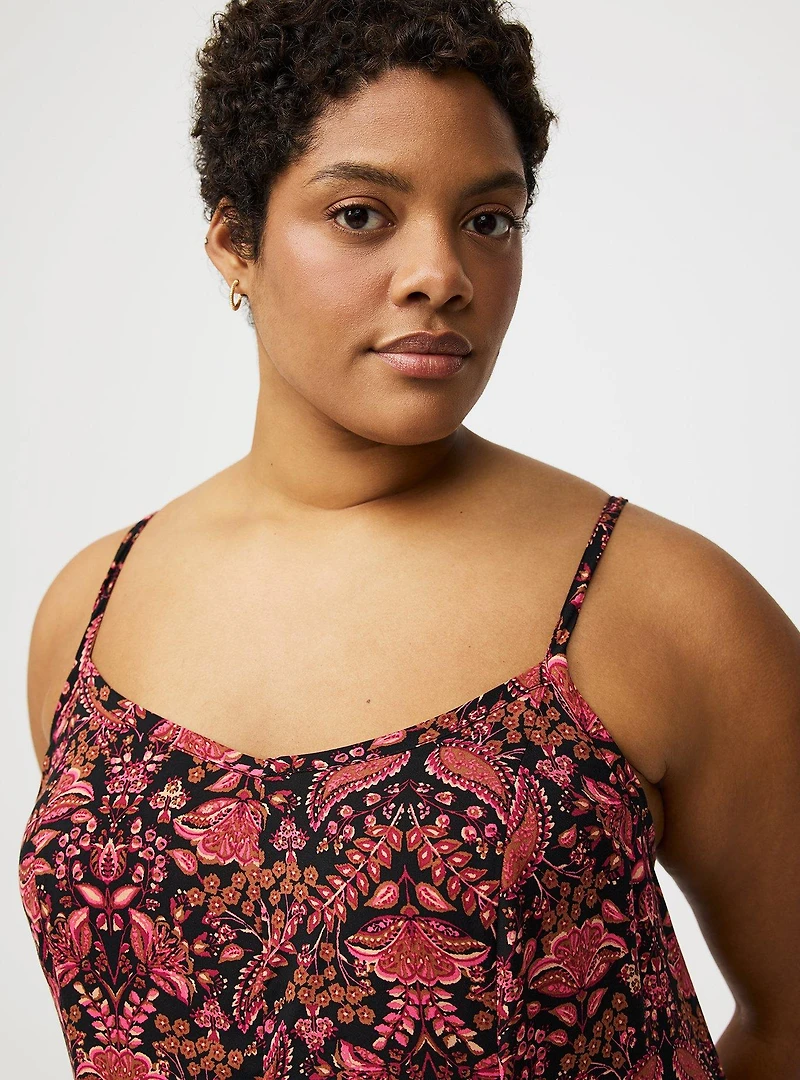 Tiered Trapeze Maxi Dress