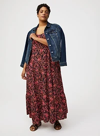 Tiered Trapeze Maxi Dress