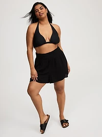 Pull-On High-Rise Gauze Short
