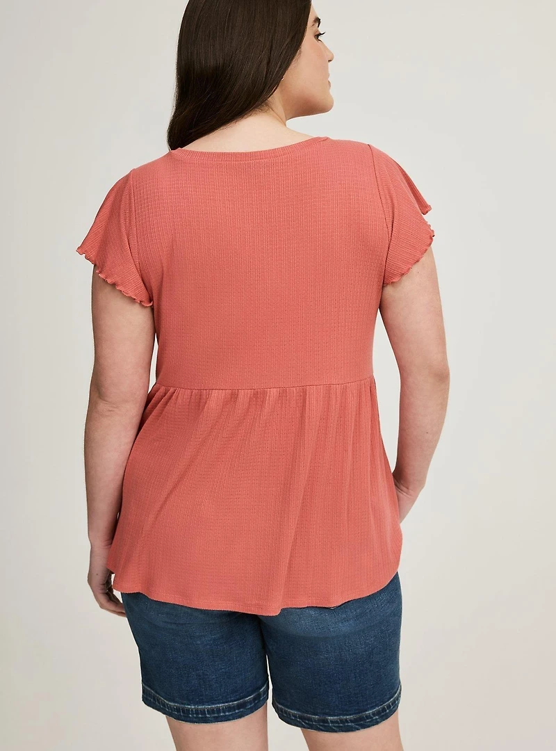 Babydoll V-Neck Top