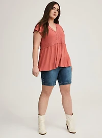 Babydoll V-Neck Top
