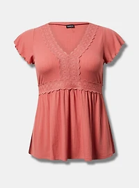Babydoll V-Neck Top
