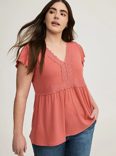 Babydoll V-Neck Top