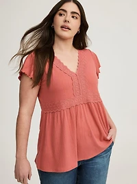 Babydoll V-Neck Top