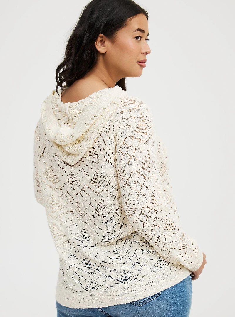 Pointelle Hoodie