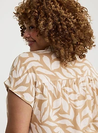 Crinkle Gauze Dolman Shirt