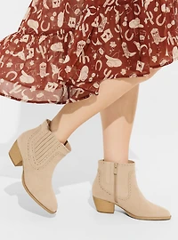 Western Detail Heeled Bootie (WW)