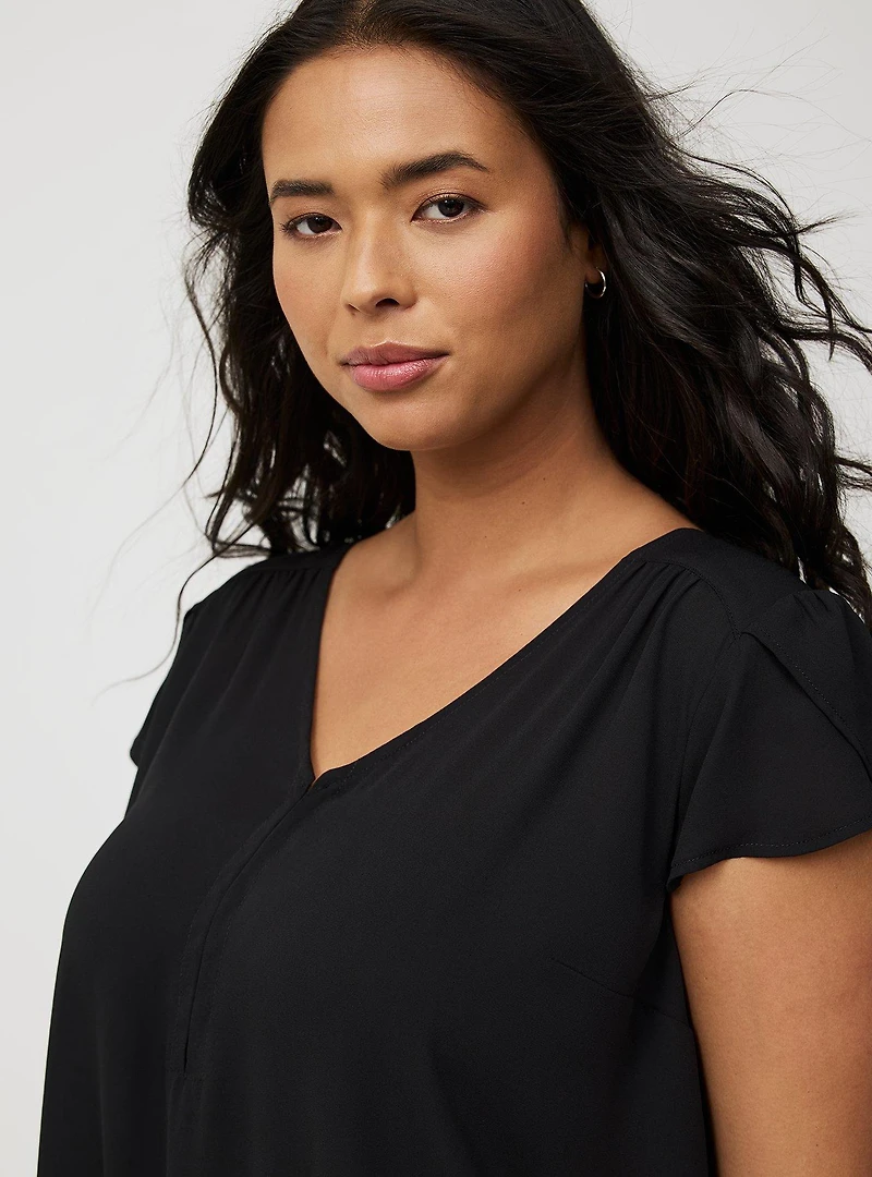 Harper Georgette Hook & Eye Blouse