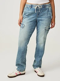 Weekend Boyfriend Mid-Rise Cargo Jean