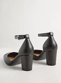 Block Heel D'Orsay Pumps (WW)