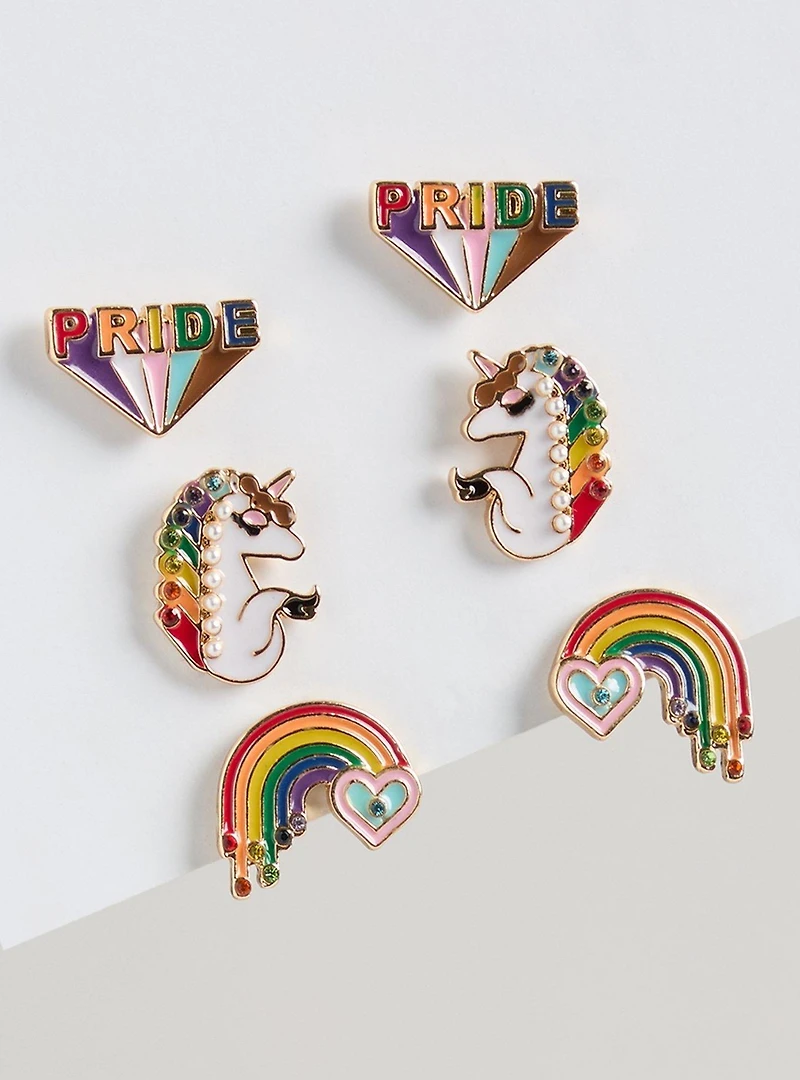 Pride Month Stud Earring Set