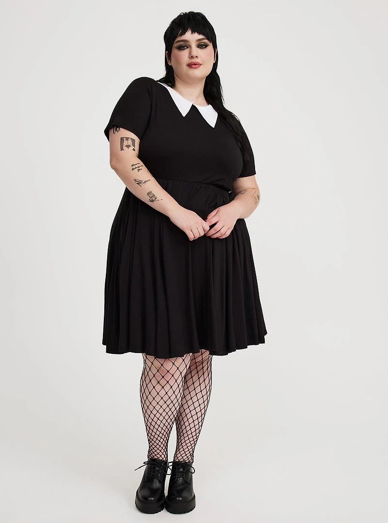 Halloween Collared Skater Dress