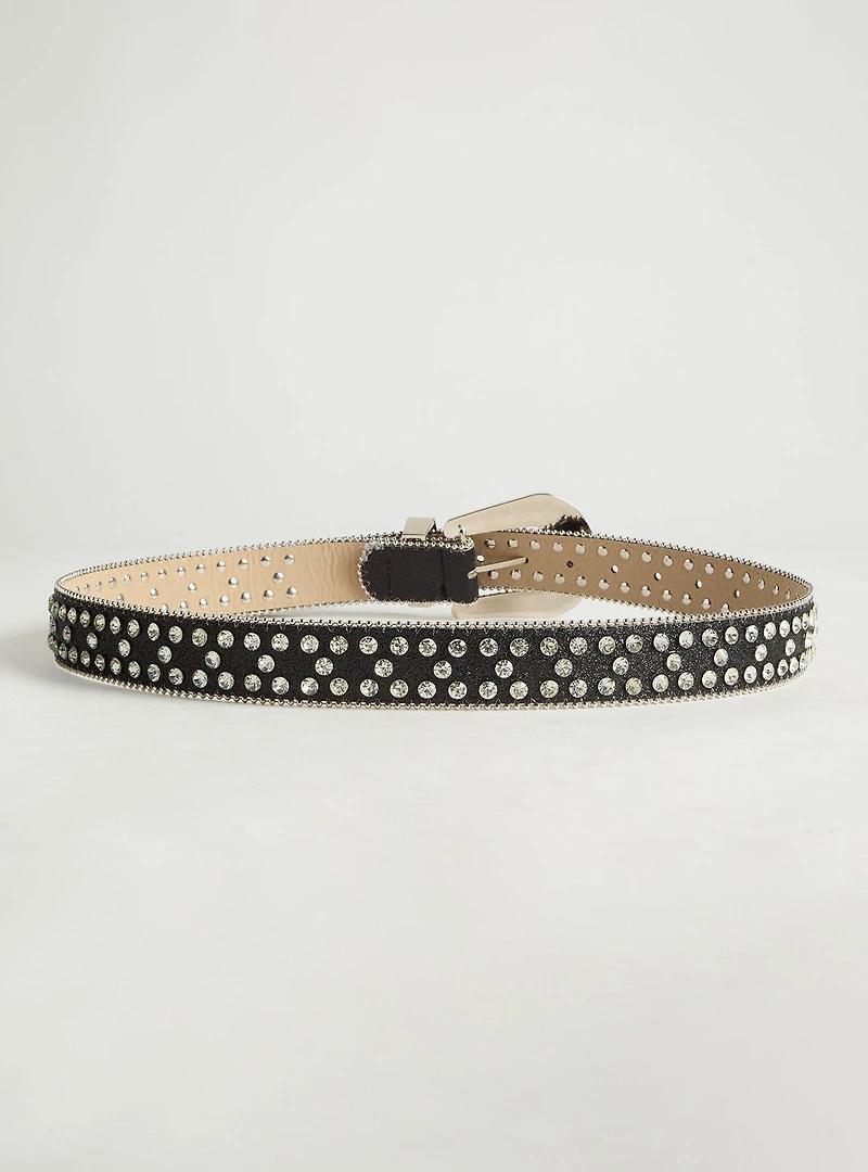 Studded Glitter Belt