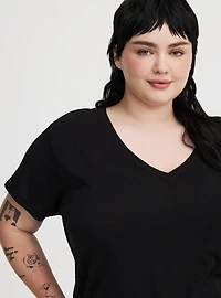 Heritage Slub V-Neck Side Slit Tee