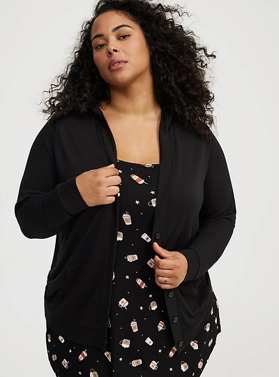 Hooded Lounge Cardigan