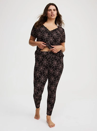Super Soft Rib Full Length Sleep Legging