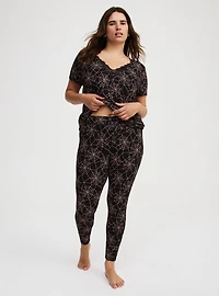 Super Soft Rib Full Length Sleep Legging