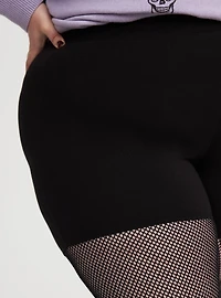 Full-Length Fishnet Legging