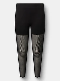 Full-Length Fishnet Legging