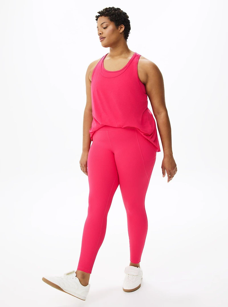 Performance Rib Full Length Active Legging
