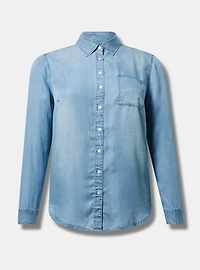 Lizzie Tencel Button-Up Shirt