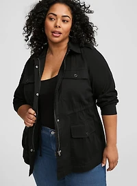 Stretch Twill Anorak Jacket