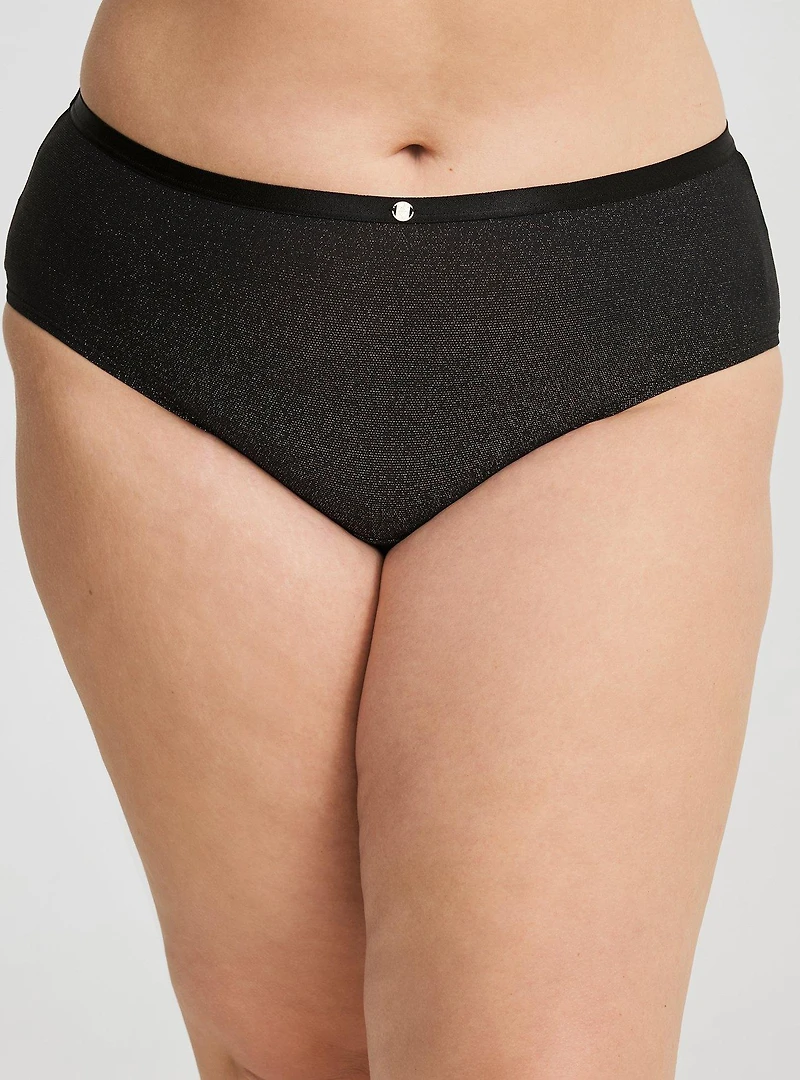 Microfiber Shine Mid-Rise Cheeky Panty