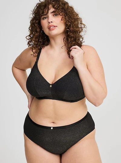 Microfiber Shine Mid-Rise Cheeky Panty