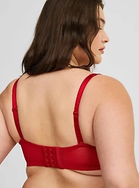 XO Plunge Push Up Diamante Straight Back Bra