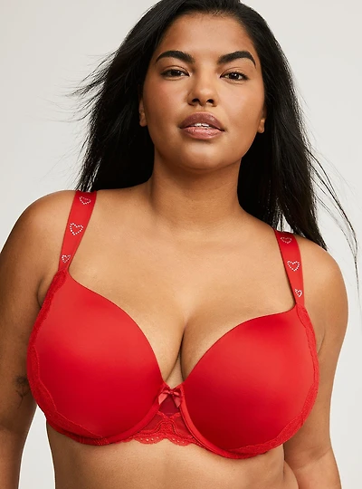 Push-Up T-Shirt Diamanté Bra
