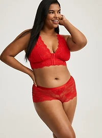 Emma Lace Front-Close Bralette